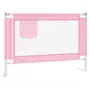 VIDAXL Barriere de securite de lit enfant Rose 90x25 cm Tissu
