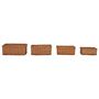 Voir la diapositive 2 : VIDAXL Ensemble de paniers gigognes 4 pcs Marron Saule