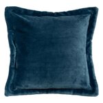 ATMOSPHERA Coussin Déco Flanelle  Cuddly  53x53cm Bleu Égéen