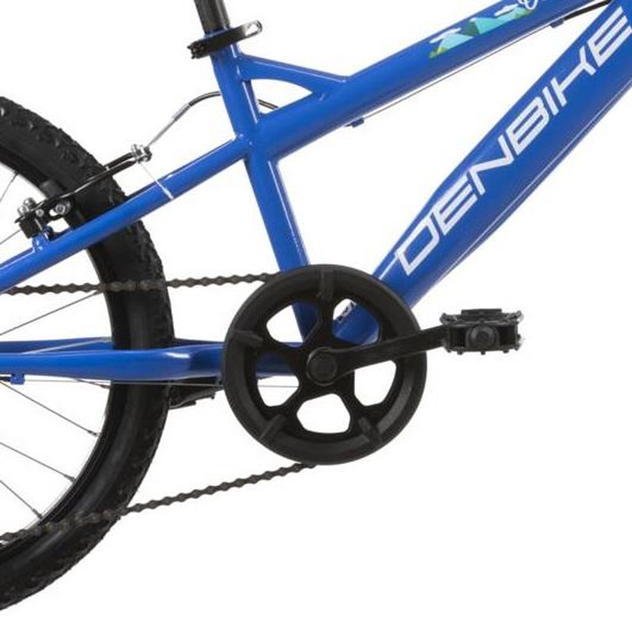 Voir la diapositive 4 : Vélo enfant - VTT 20'' - 6 Vitesses - Fourche télescopique - Poignée tournante - Freins V-Brake - Jantes Aluminium.