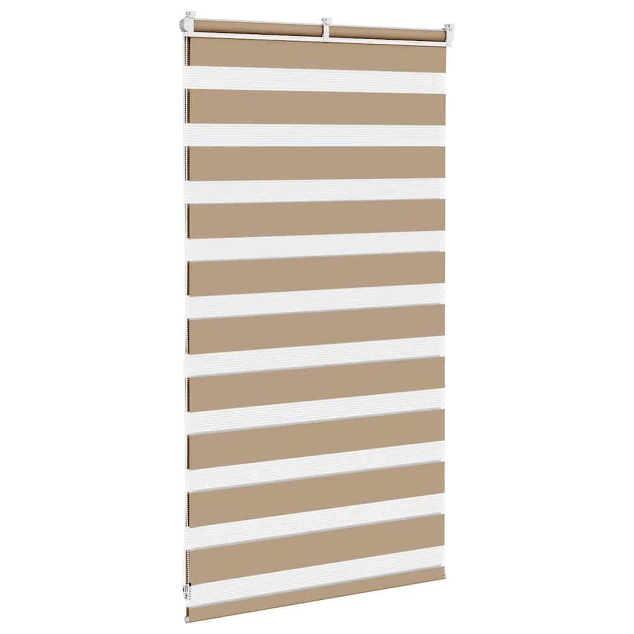 Voir la diapositive 5 : VIDAXL Store zebre marron sable largeur du tissu 70,9 cm polyester