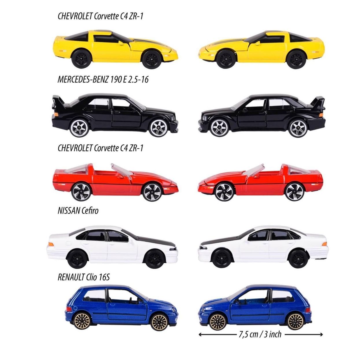 Majorette Coffret de 5 petites voitures Youngster