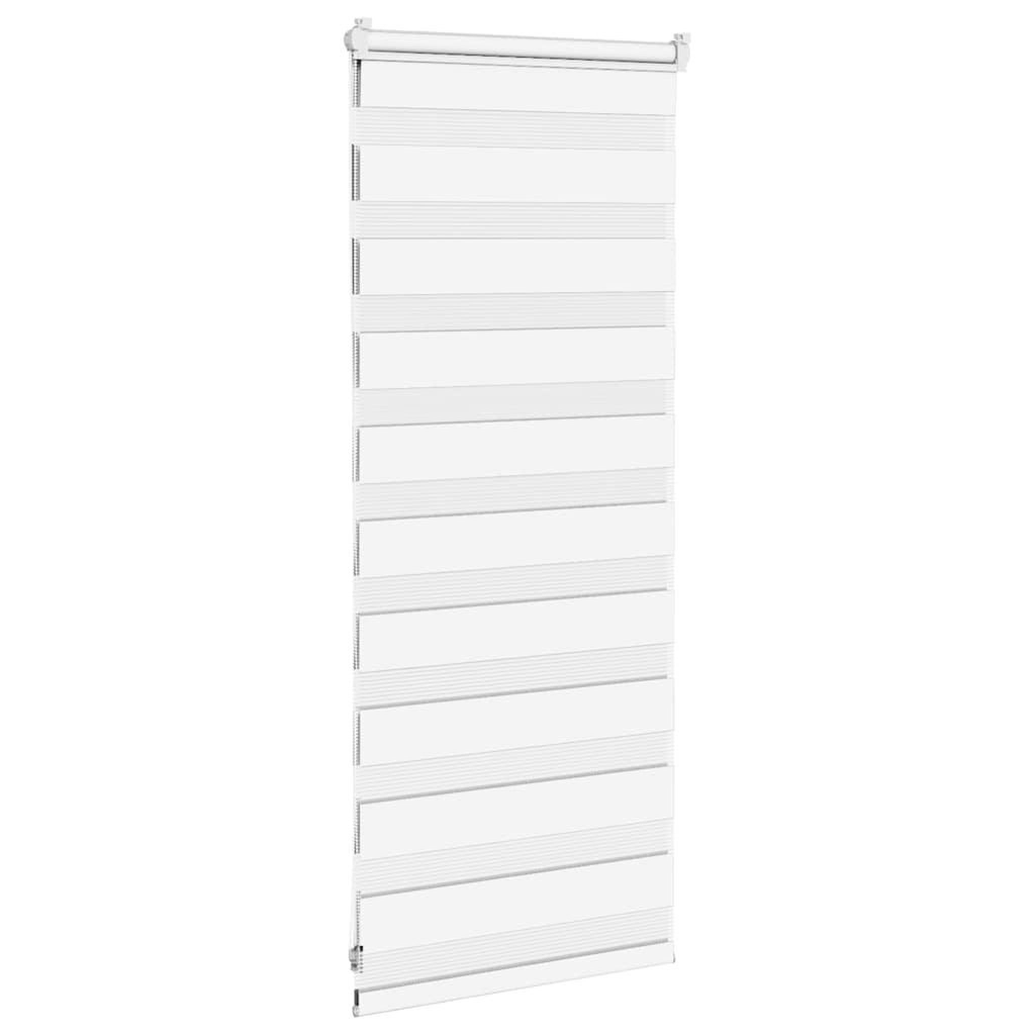 Voir la diapositive 4 : VIDAXL Store zebre blanc 65x100 cm largeur du tissu 60,9 cm polyester