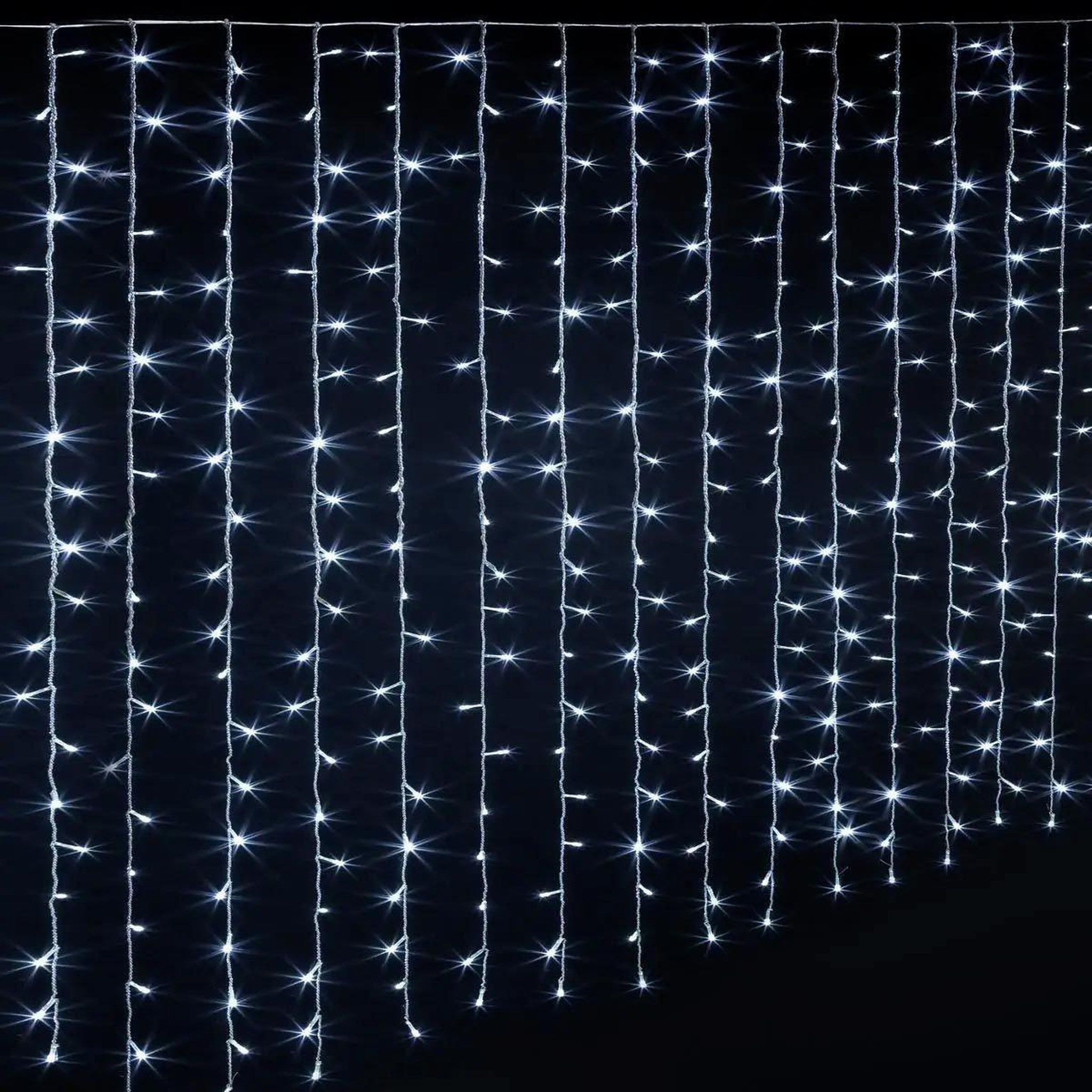 FEERIC LIGHT & CHRISTMAS Rideau lumineux led  40 tombées  4m blanc froid