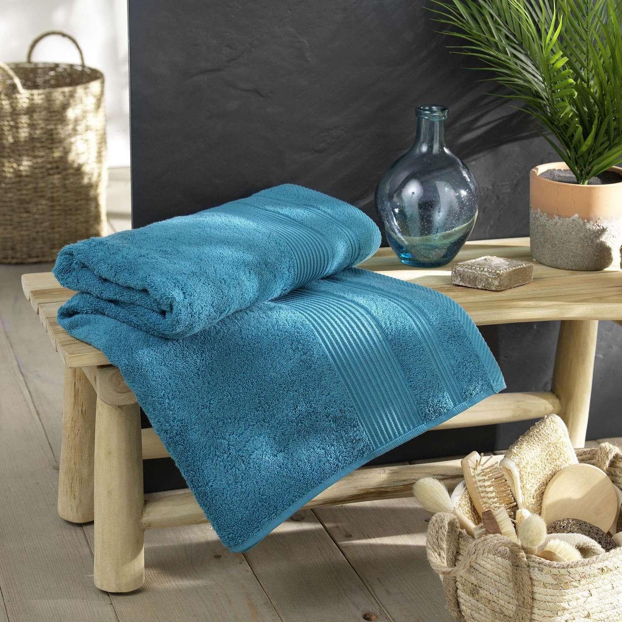 Voir la diapositive 3 : Douceur d'Intérieur Drap de bain DAYTA - Eponge unie