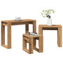 Voir la diapositive 1 : VIDAXL Tables gigognes 3 pcs chene artisanal bois d'ingenierie