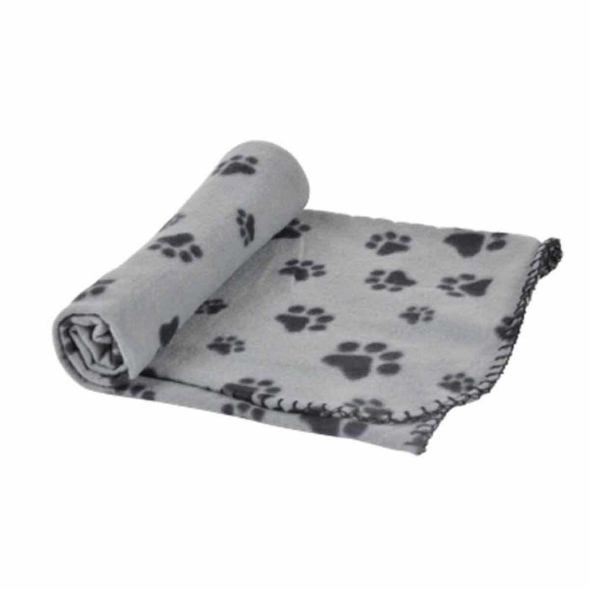 Paris Prix Plaid Polaire pour Chien  Pattes  100cm Gris
