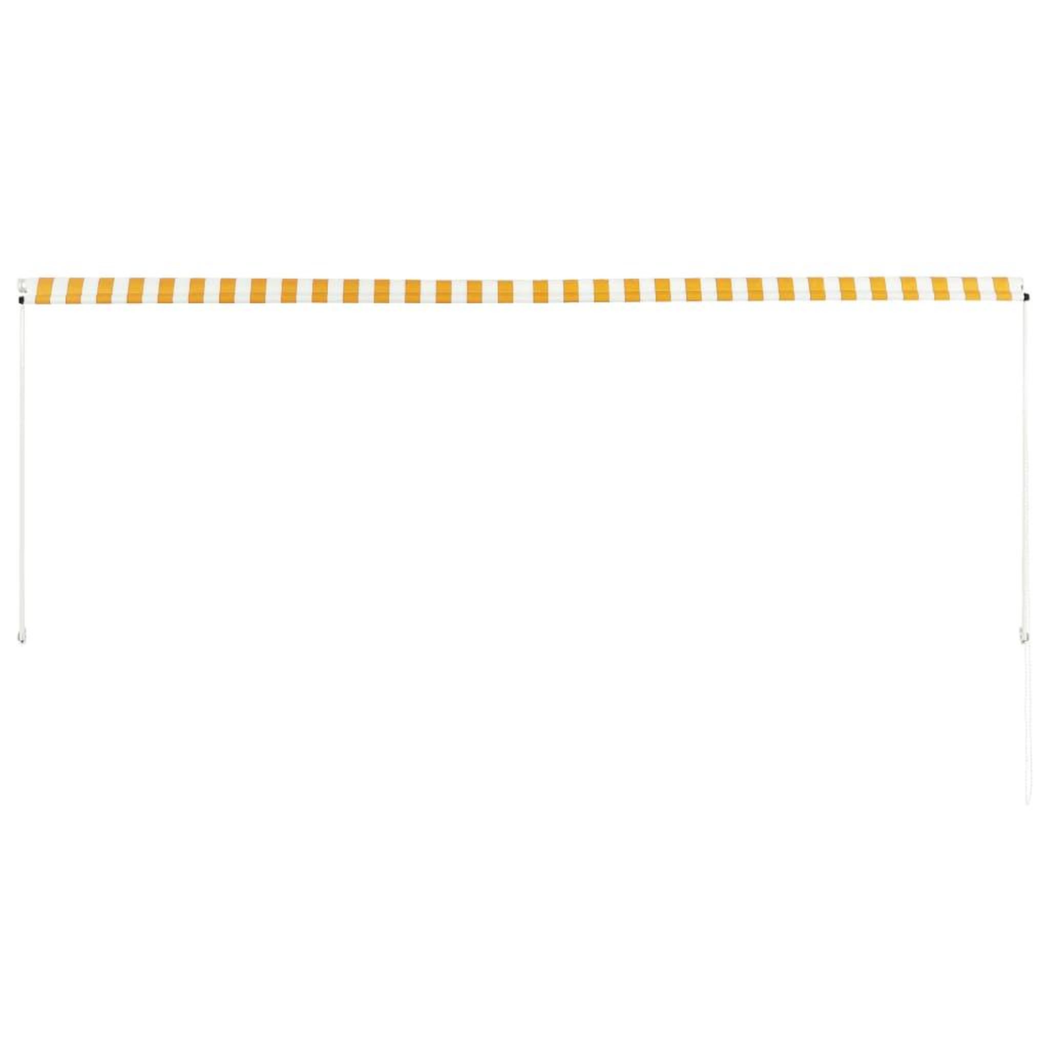 Voir la diapositive 4 : VIDAXL Auvent retractable 350x150 cm Jaune et blanc