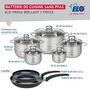 Voir la diapositive 2 : ELO Ensemble de 2 Poêles de cuisson 24 et 28 cm et 5 faitouts 12, 14, 16, 20 et 24 cm Elo Prima Brillant