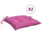 Voir la diapositive 2 : VIDAXL Coussins de chaise lot de 6 rose 40x40x7 cm tissu