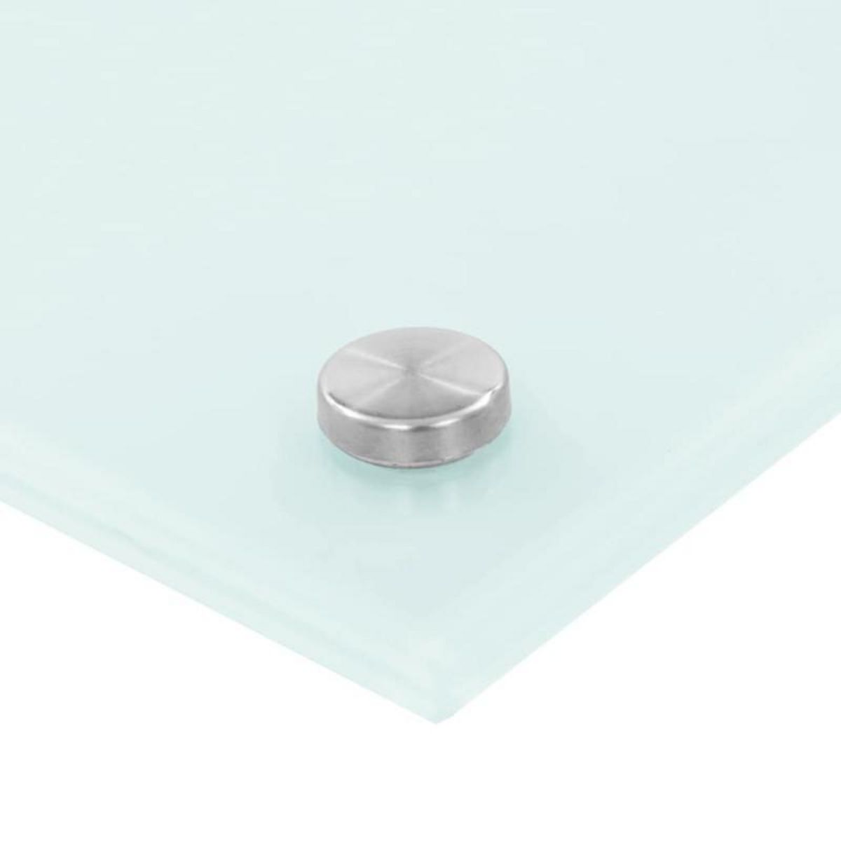 VIDAXL Dosserets de cuisine 2 pcs blanc 80x50 cm verre trempé