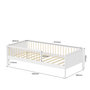 Voir la diapositive 2 : MINEA MINEA | Lit avec barrière PEPITO 90x190 cm (matelas non inclus)