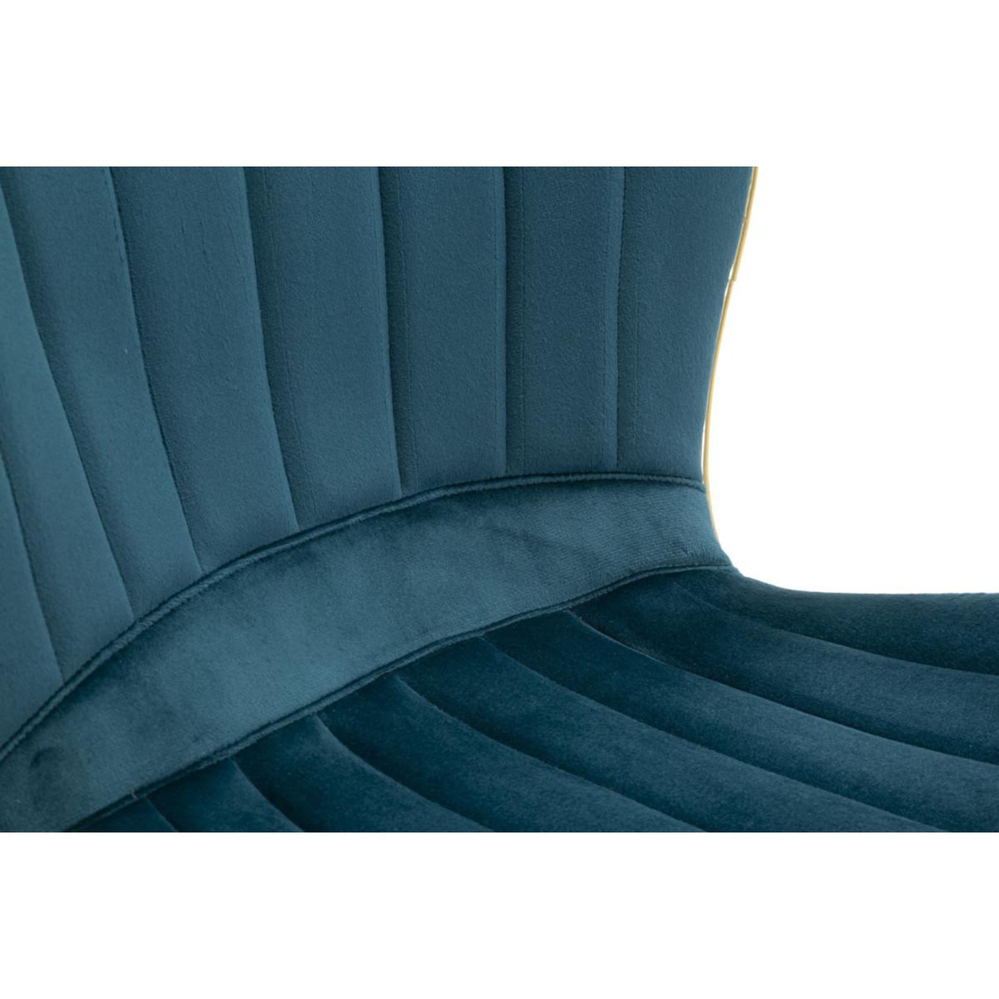Voir la diapositive 6 : Paris Prix Lot de 2 chaises en tissu  paris  77cm bleu & or