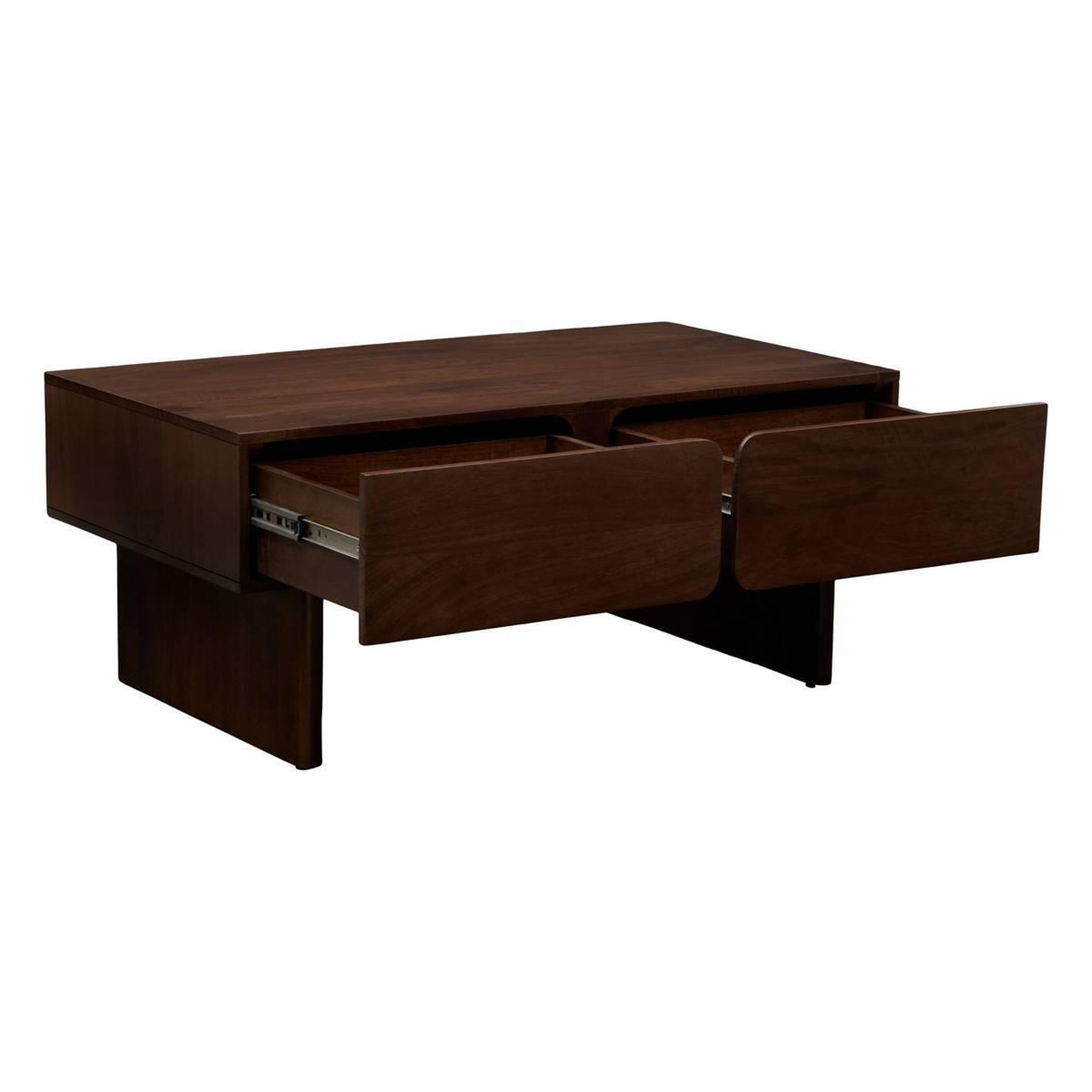 Voir la diapositive 2 : ATMOSPHERA Table Basse 2 Tiroirs en Bois  Nyero  109cm Marron