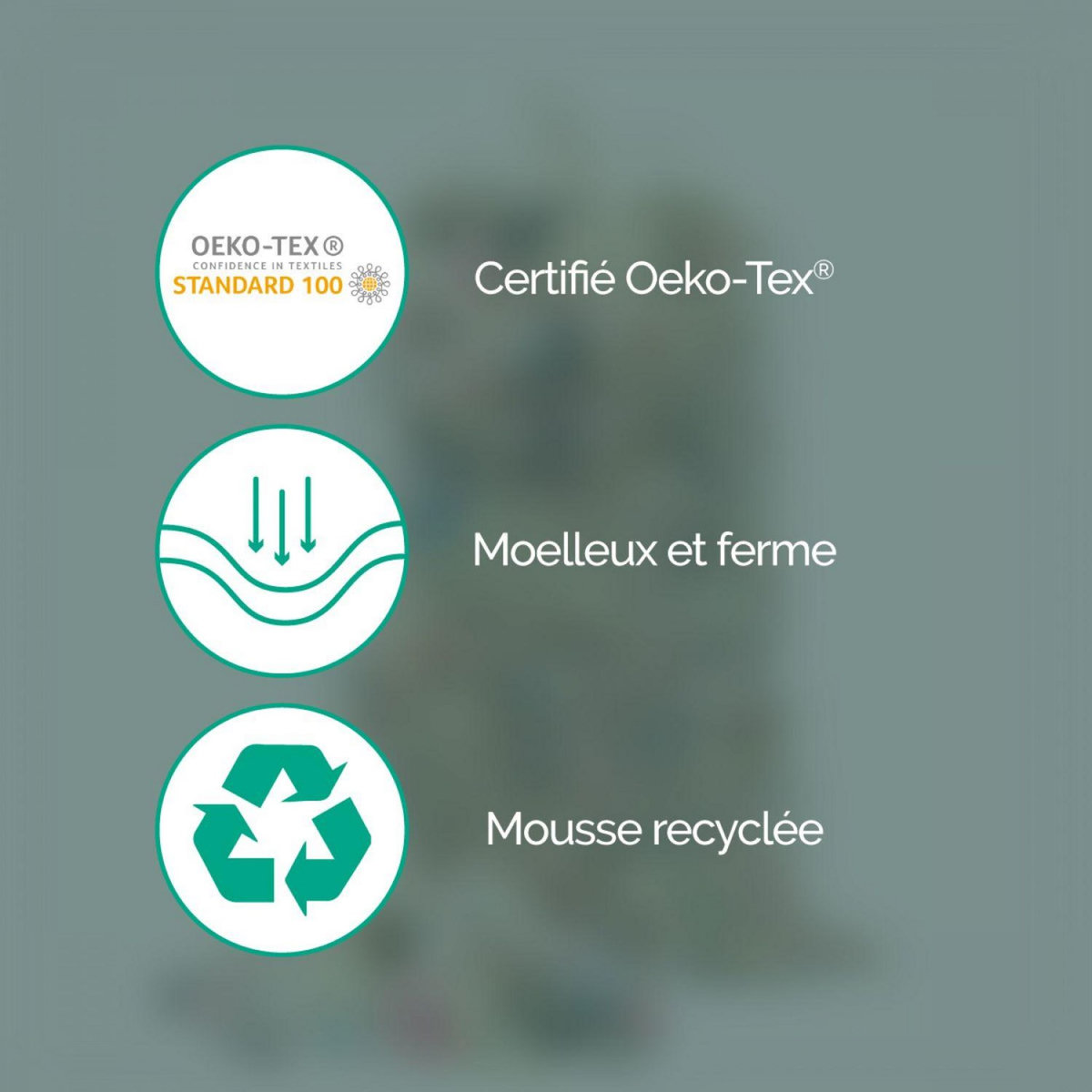 VIVEZEN Flocons de mousse polyuréthane de rembourrage recyclée