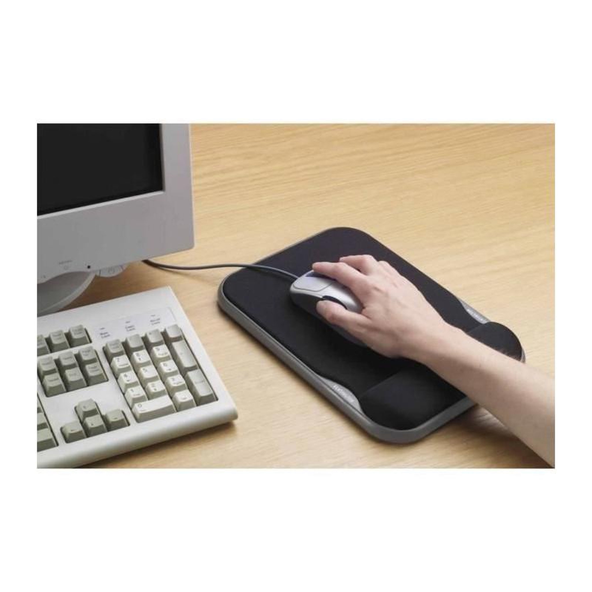 Voir la diapositive 2 : KENSINGTON EASTSIDE Kensington Tapis de souris en gel - Reglable en hauteur - Noir