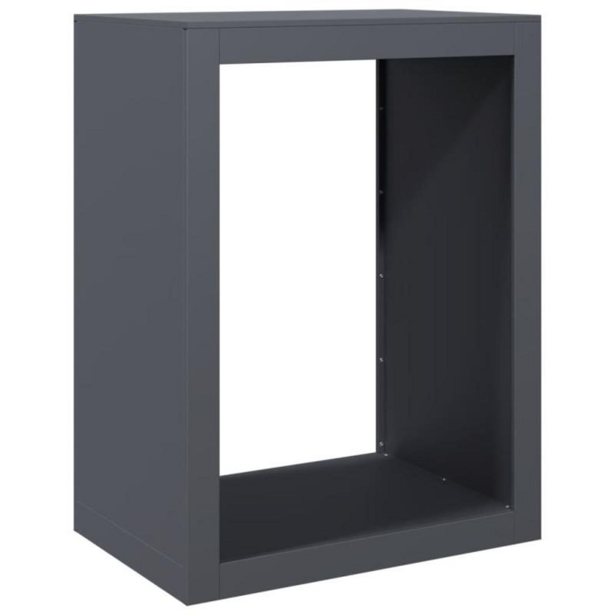 VIDAXL Portant de bois de chauffage anthracite 60x40x80 cm acier