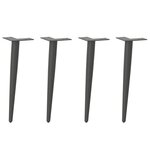 VIDAXL Pieds de table basse forme conique 4 pcs anthracite 42-43 cm