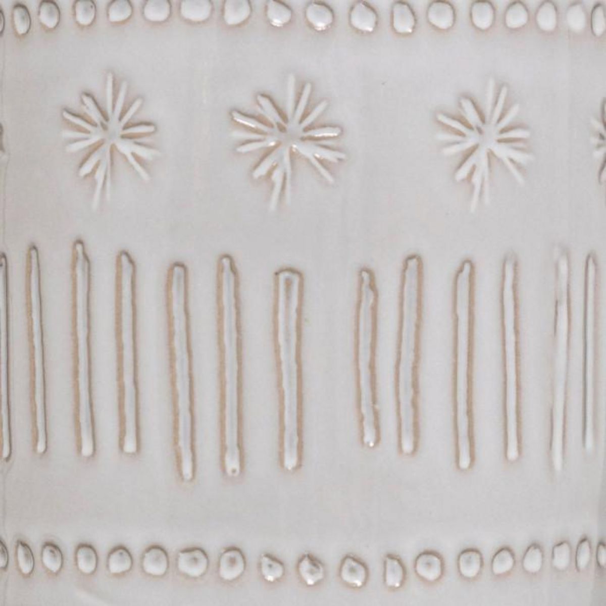 ATMOSPHERA Vase en Céramique Design  Carmen  21cm Ivoire