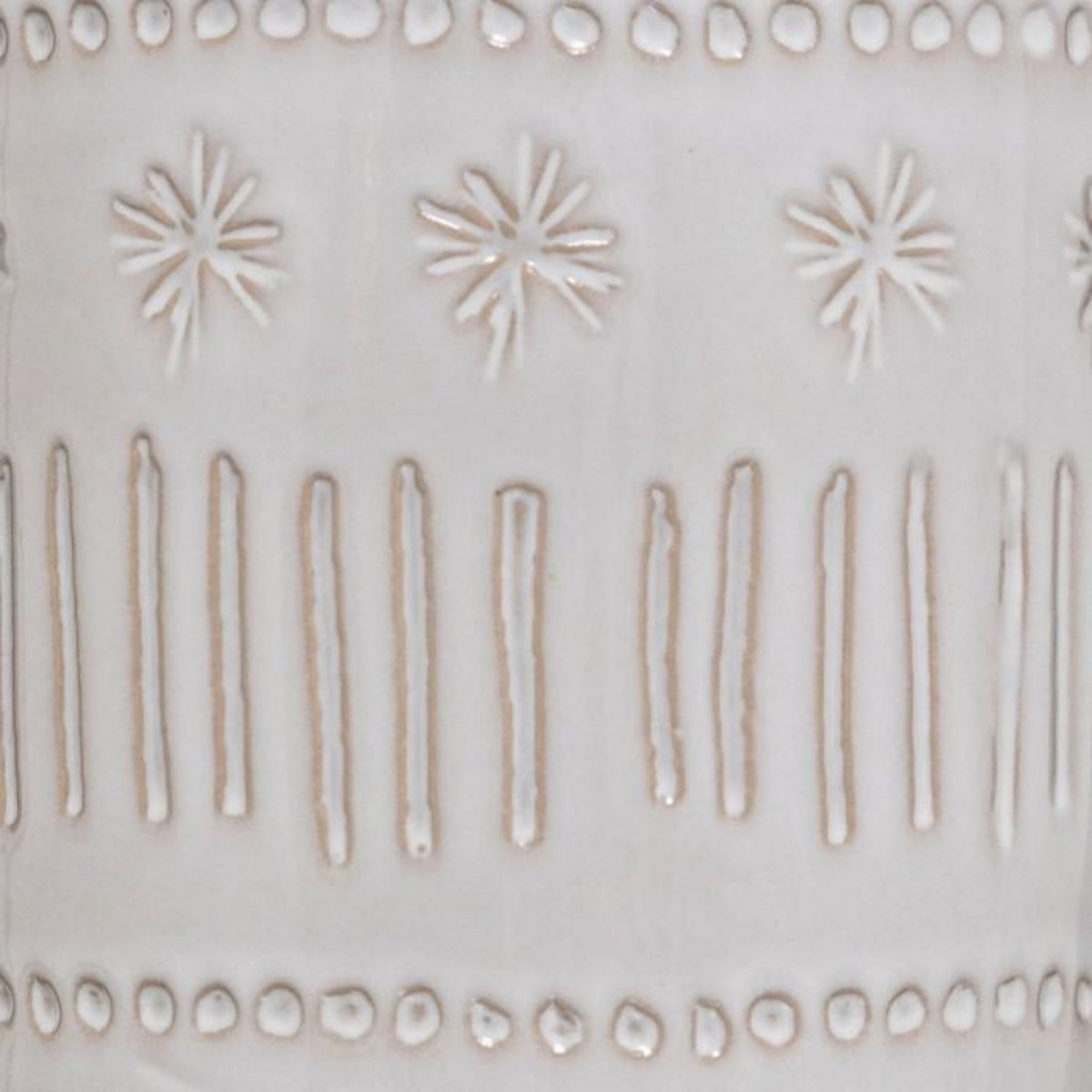 ATMOSPHERA Vase en Céramique Design  Carmen  21cm Ivoire