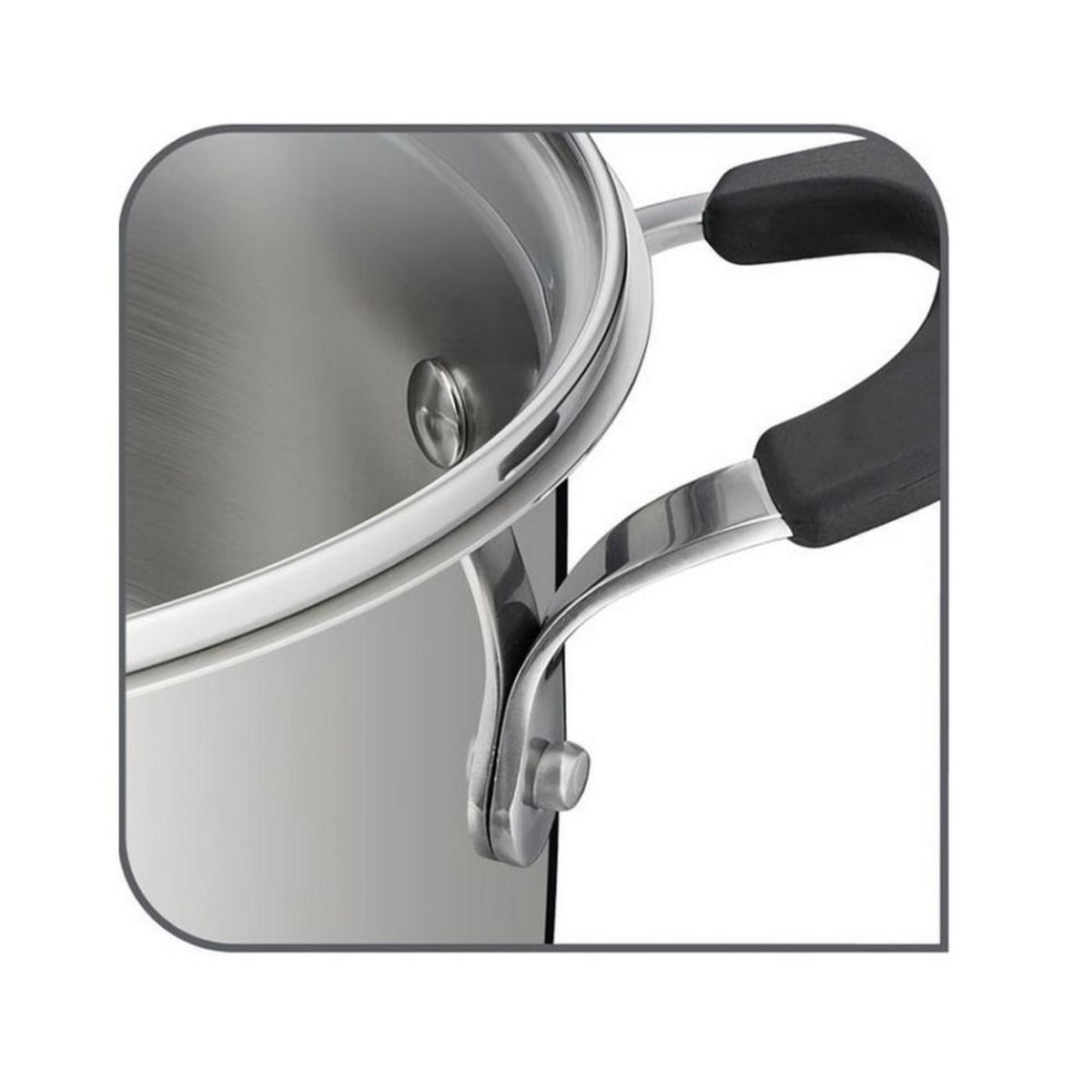 Lagostina Faitout inox 24cm avec couvercle - 12896031624