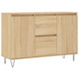 Voir la diapositive 2 : VIDAXL Buffet chene sonoma 104x35x70 cm bois d'ingenierie