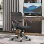 Voir la diapositive 2 : VINSETTO Fauteuil de bureau chaise de bureau réglable pivotant 360° fonction à bascule lin maille résille respirante noir