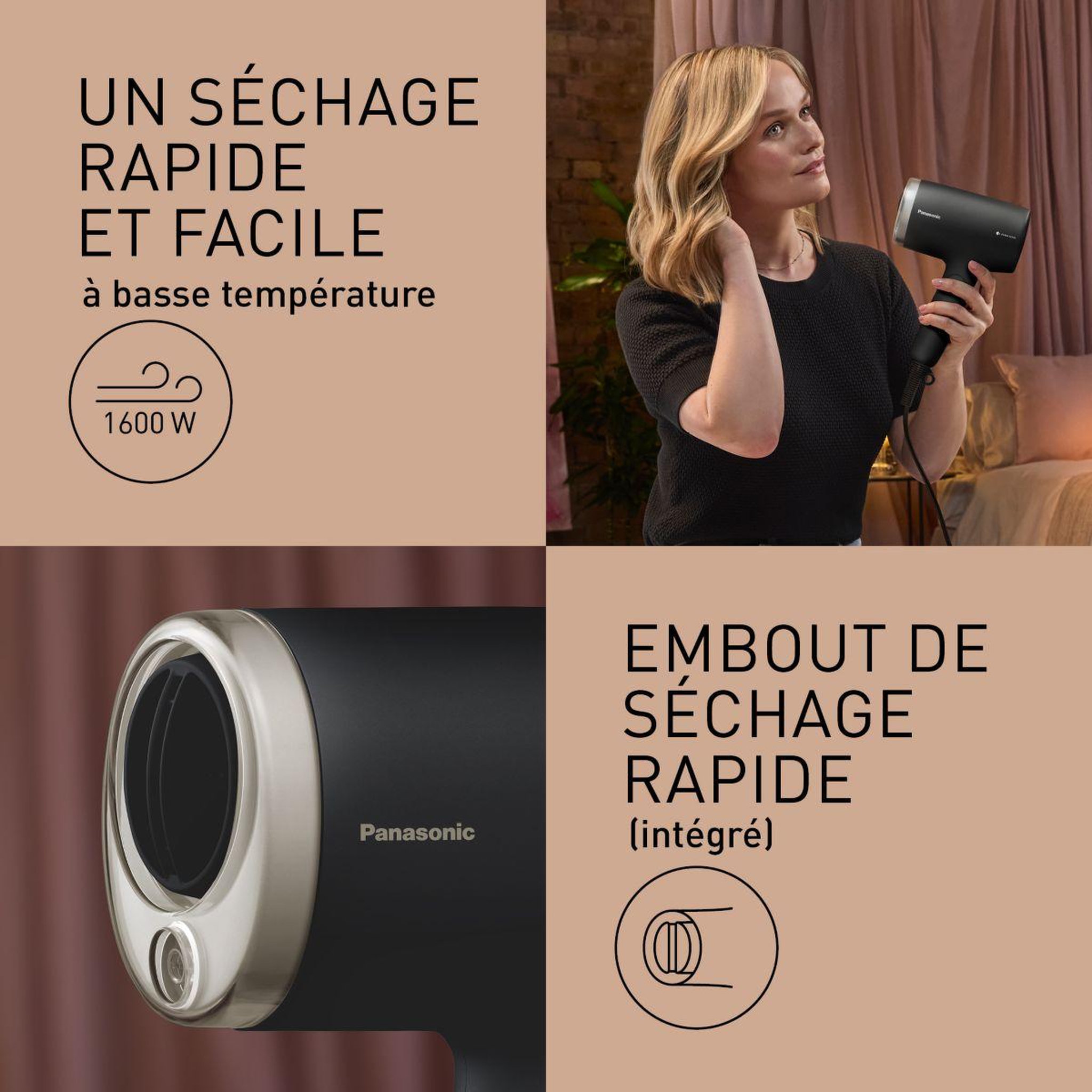 Voir la diapositive 4 : PANASONIC Sèche cheveux eh-na7n-k825