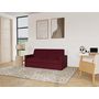 Voir la diapositive 1 : BEST MOBILIER Julia - canapé 3 places convertible express couchage quotidien 140 cm matelas 18 cm en tissu
