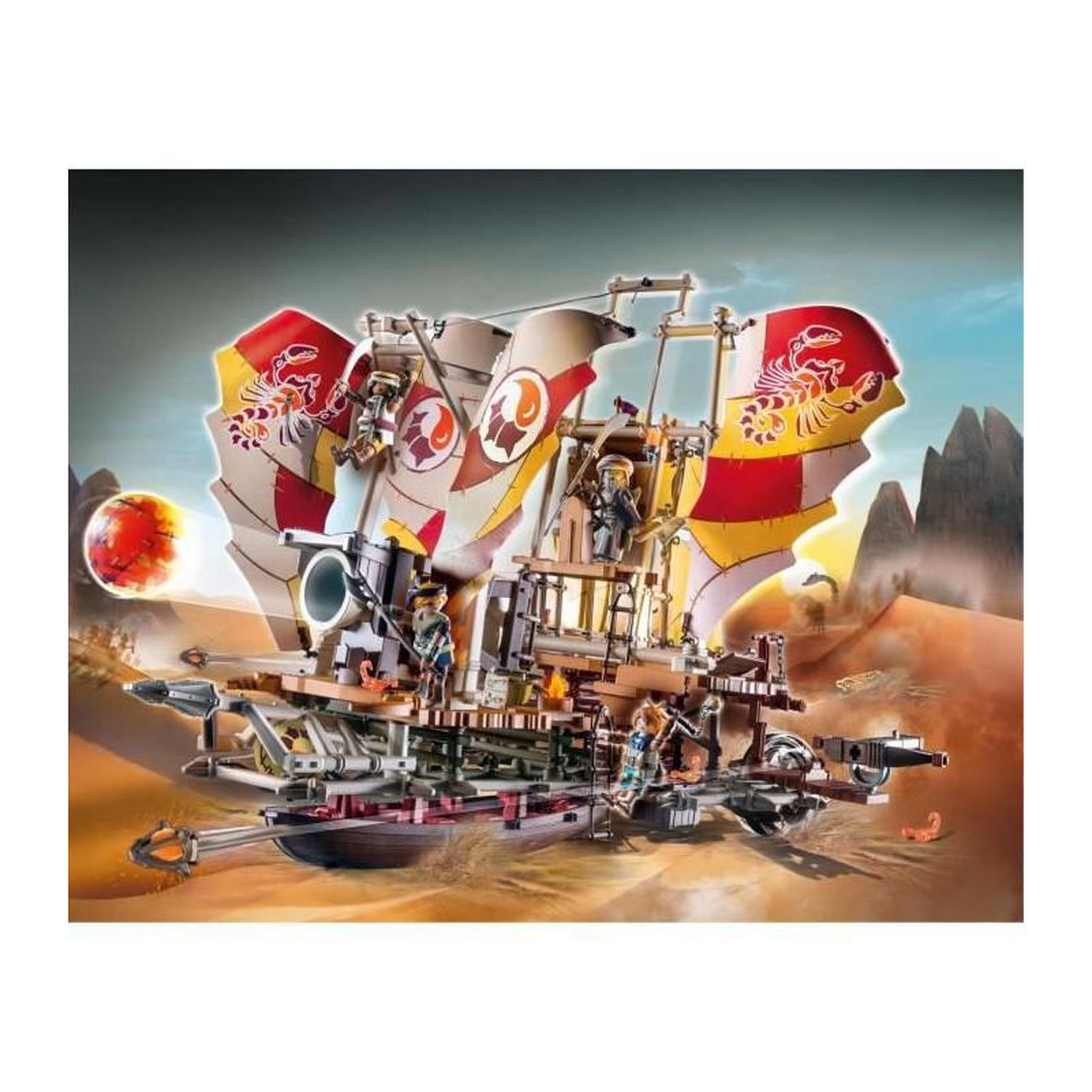 Voir la diapositive 2 : PLAYMOBIL PLAYMOBIL - 71023 - Novelmore - Sal'ahari Sands - Navire des sables