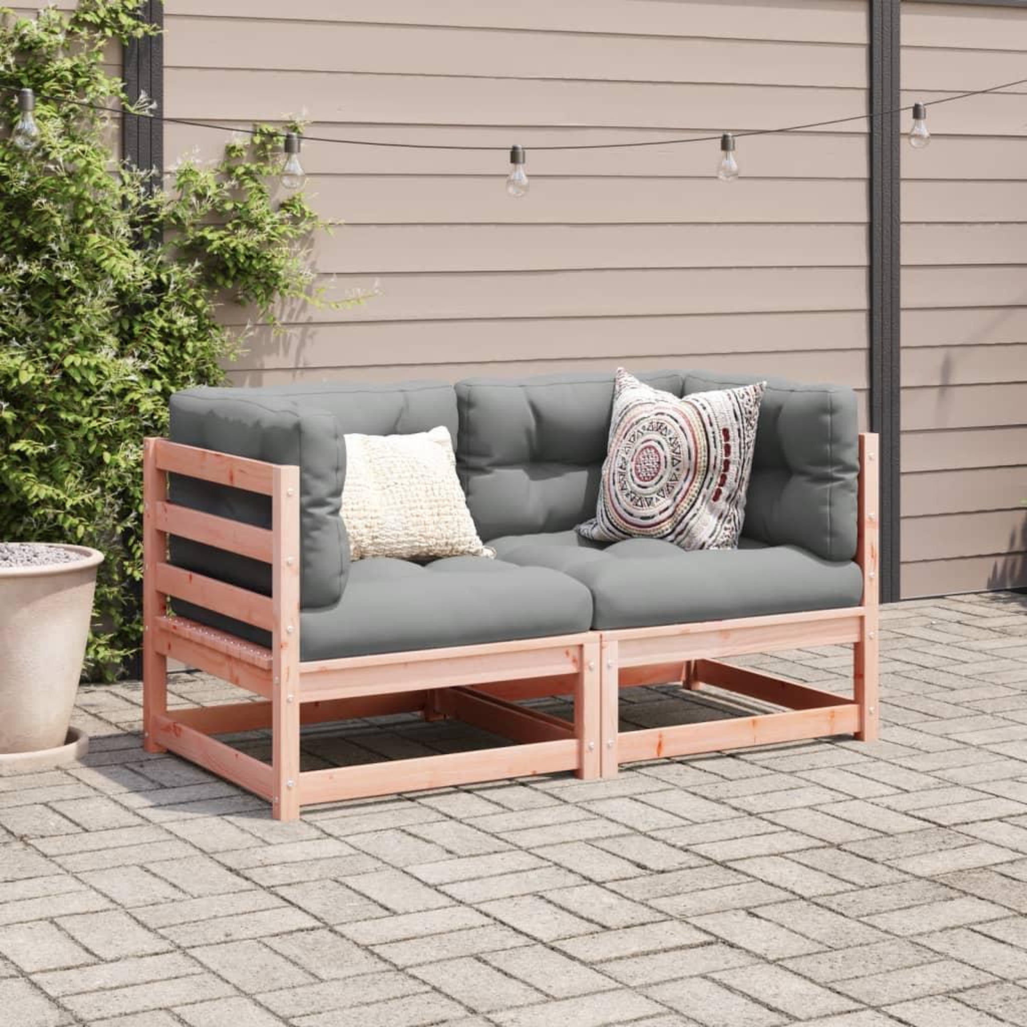 Voir la diapositive 3 : VIDAXL Salon de jardin 2 pcs bois massif sapin de douglas