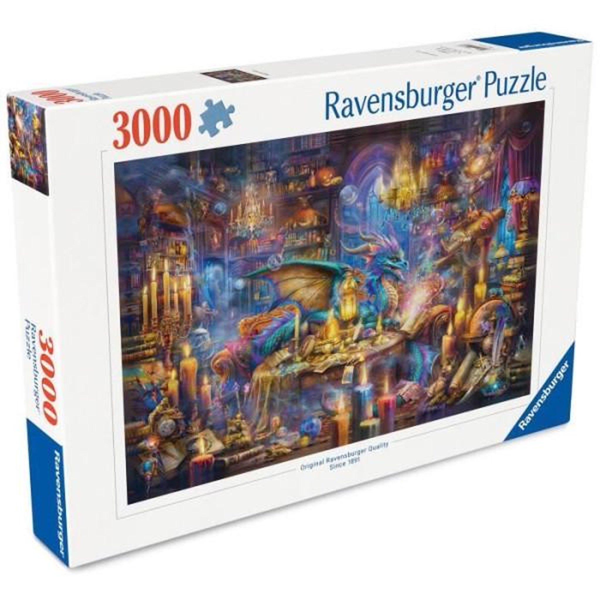 Voir la diapositive 2 : RAVENSBURGER Puzzle 3000 p la bibliotheque des savoirs enchantés