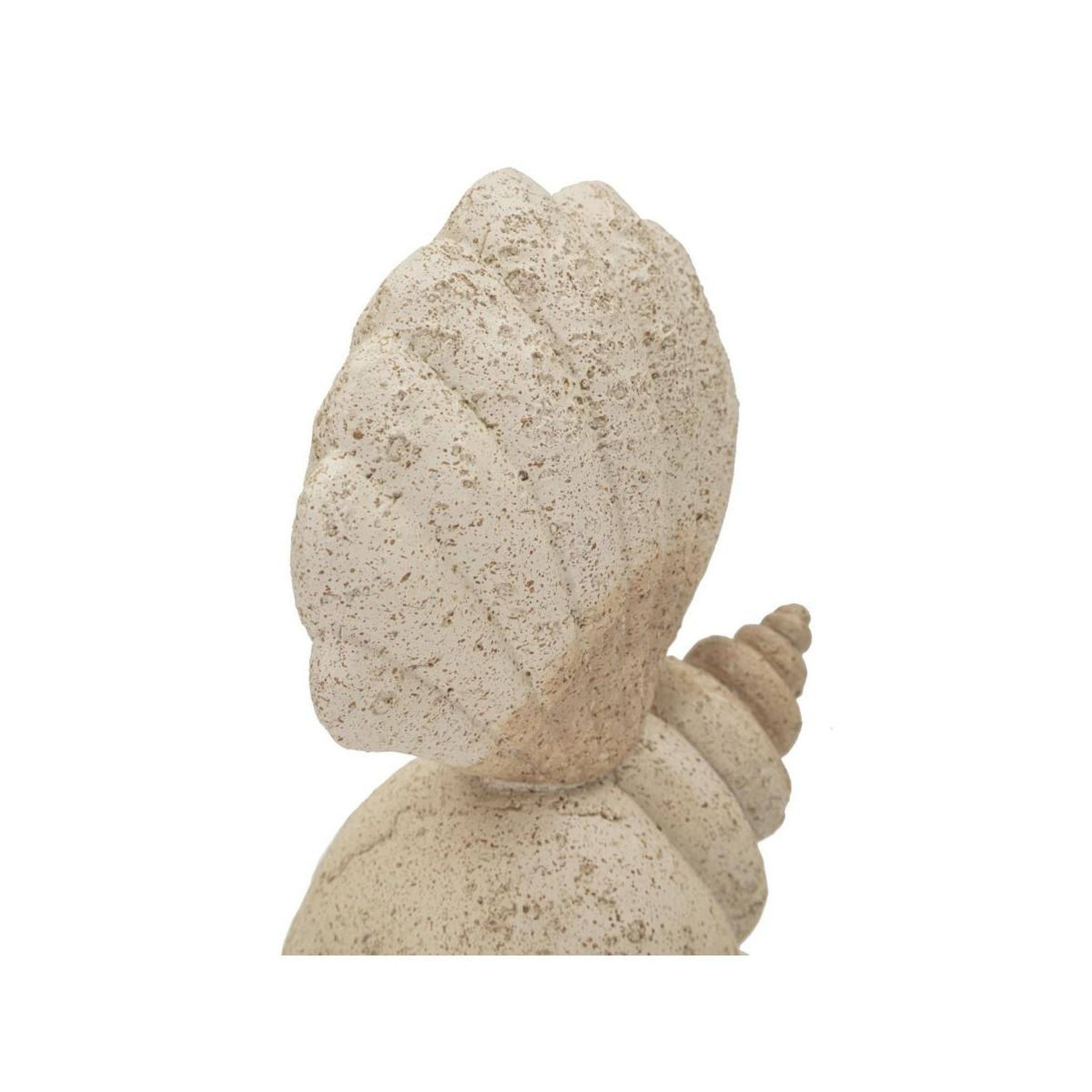 Voir la diapositive 5 : Paris Prix Pyramide de coquillages en résine  sand  30cm beige