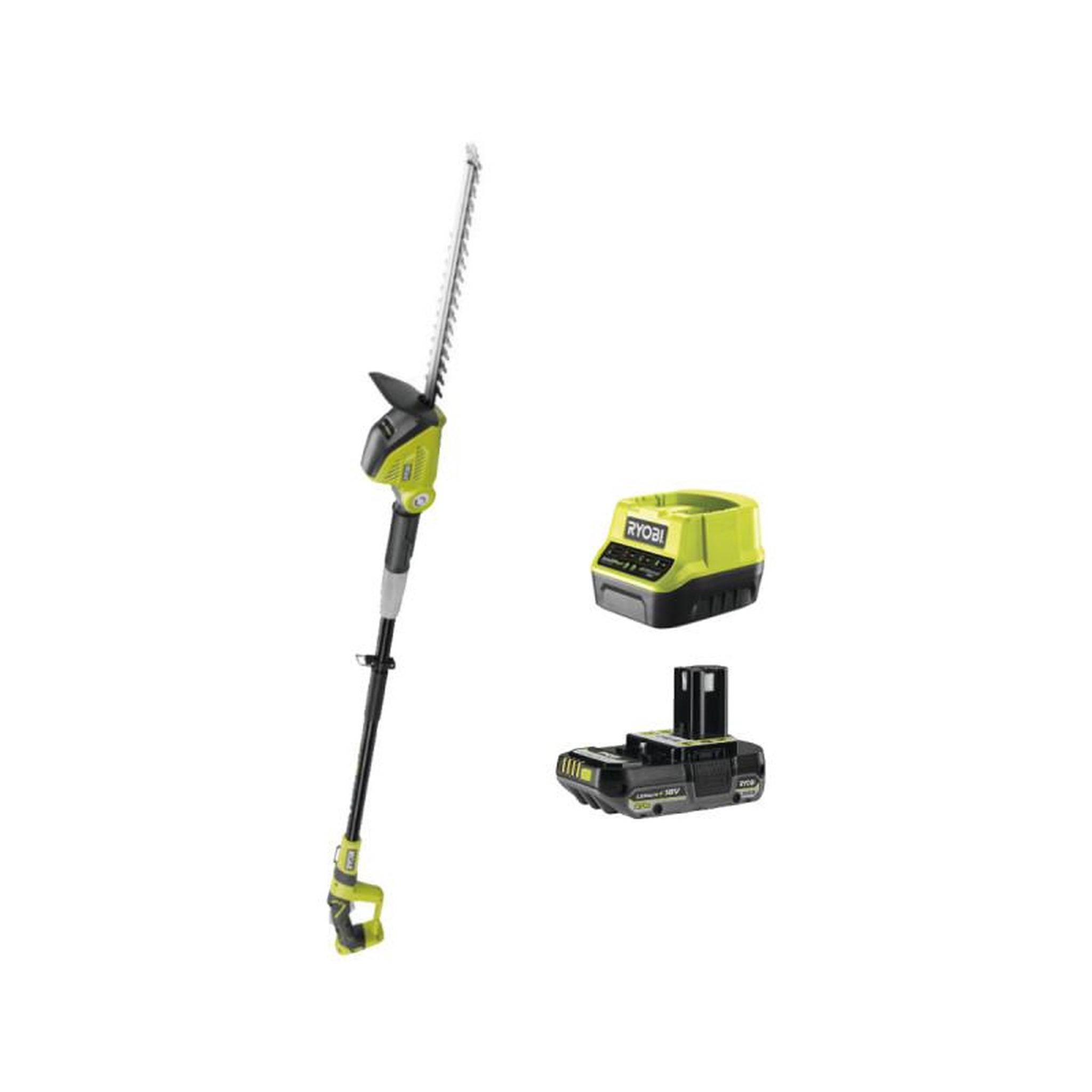 Ryobi Pack ryobi taille-haies opt1845 - 18v one+ - 1 batterie 2.0ah - 1 chargeur rapide