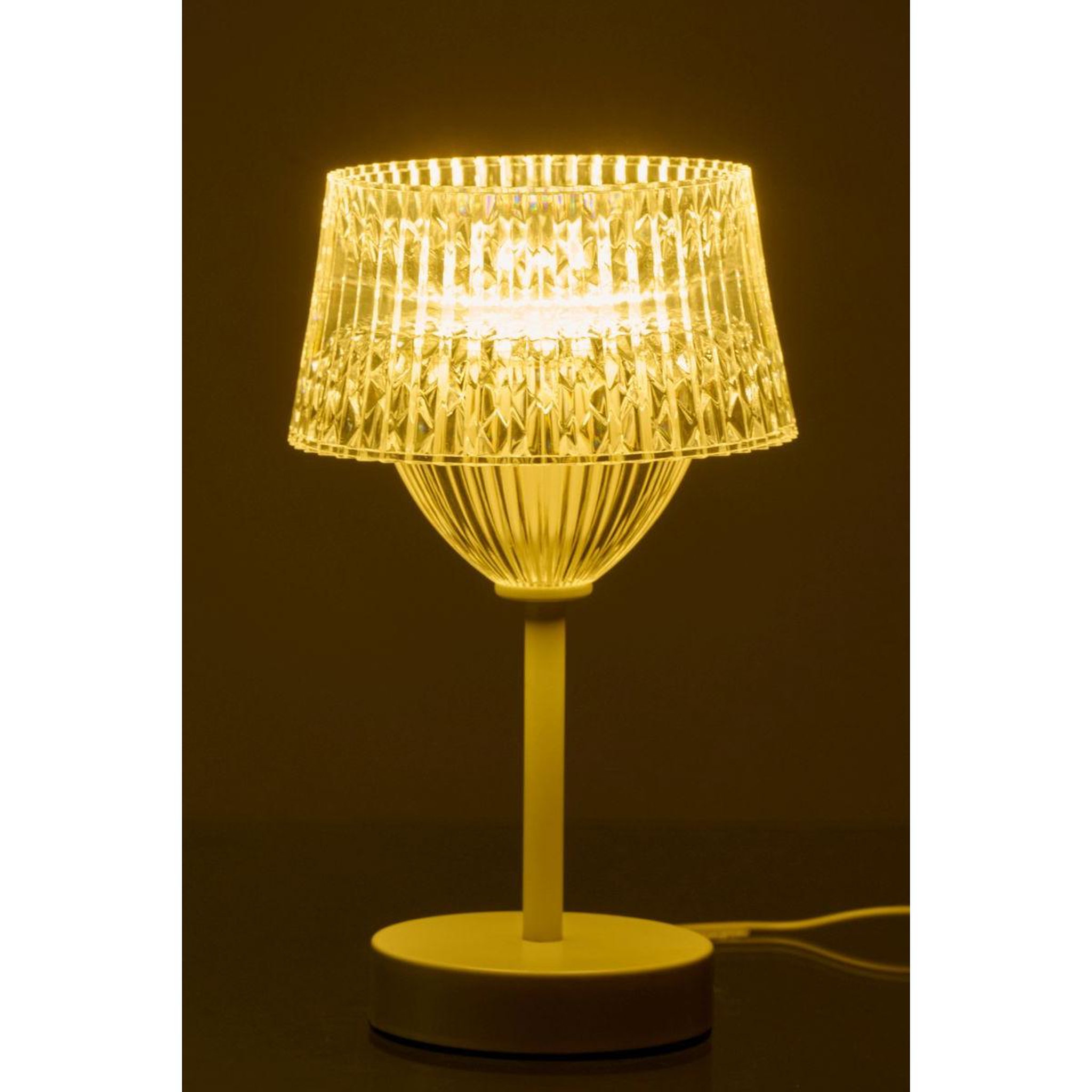 Voir la diapositive 6 : J-LINE Lampe à poser à led  touch  25cm blanc
