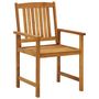 Voir la diapositive 4 : VIDAXL Chaises de jardin avec coussins lot de 4 Bois d'acacia massif