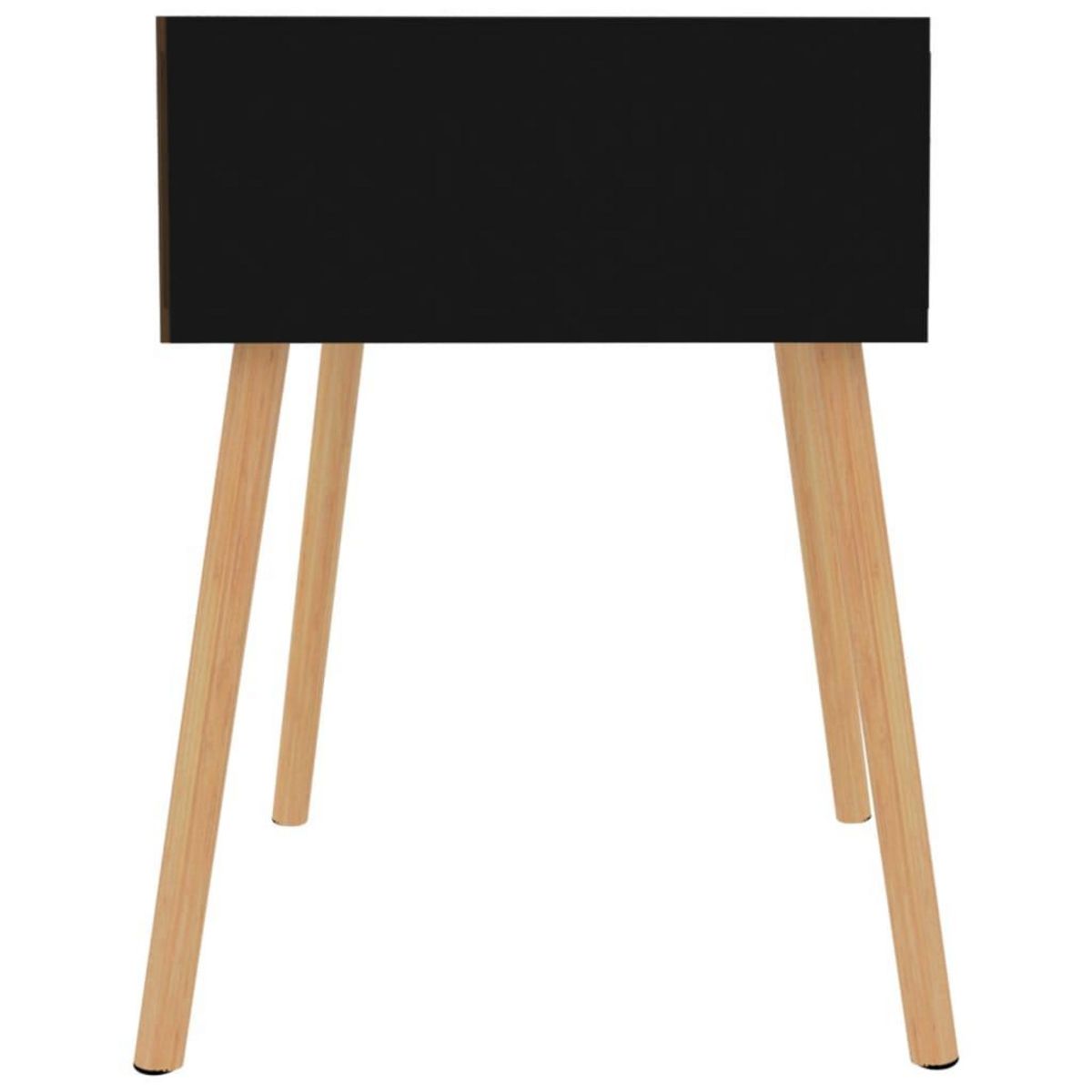 VIDAXL Tables de chevet 2 pcs Noir brillant 40x40x56cm Bois ingenierie