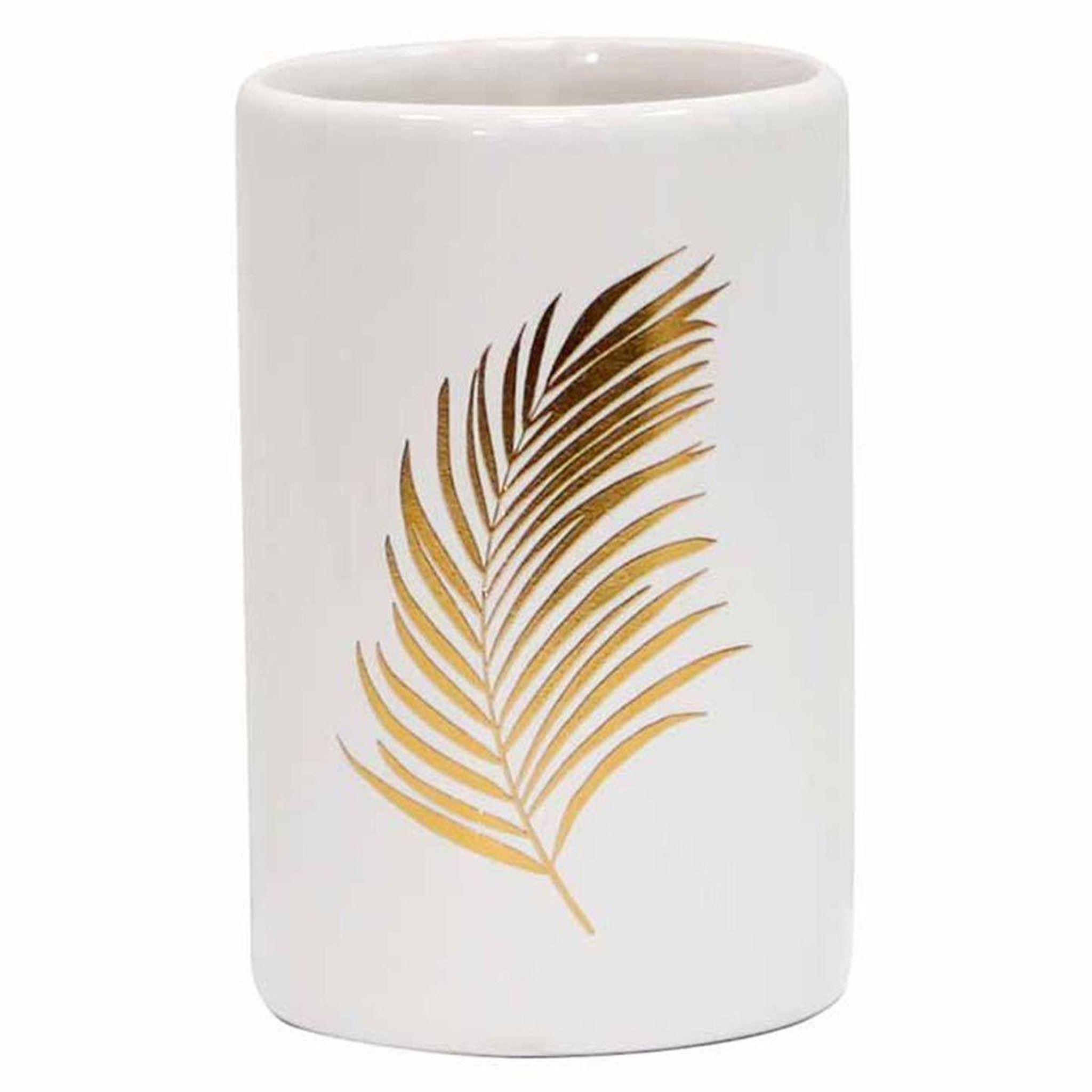 Douceur d'Intérieur Gobelet salle de bain imprimé  orbella  11cm blanc