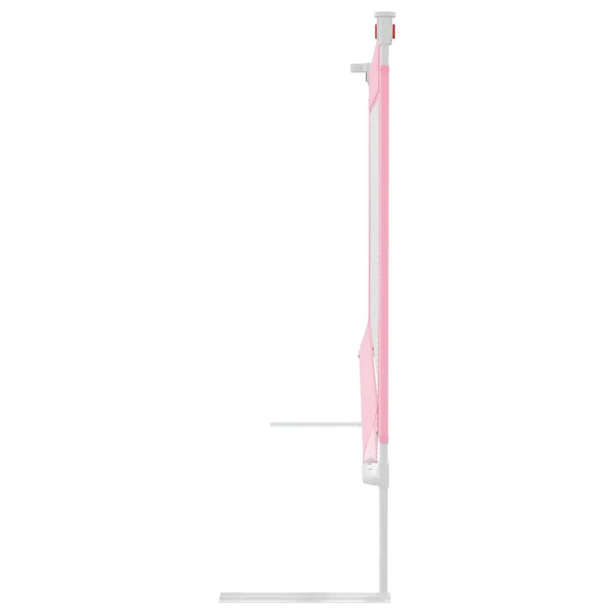Voir la diapositive 5 : VIDAXL Barriere de securite de lit d'enfant Rose 190x25 cm Tissu