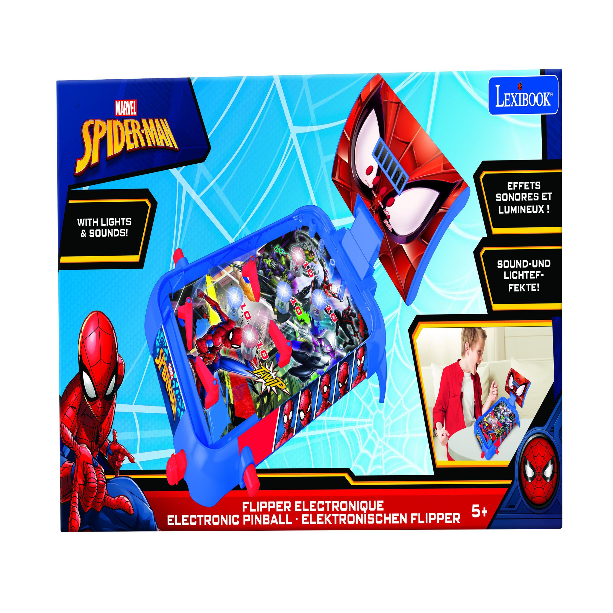 Voir la diapositive 5 : Lexibook Flipper électronique de table Spiderman