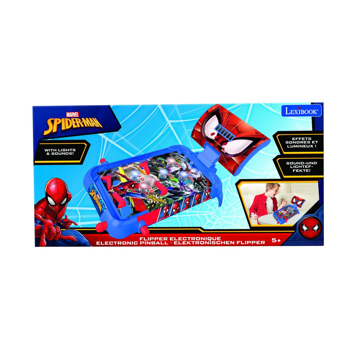 Lexibook Flipper électronique de table Spiderman