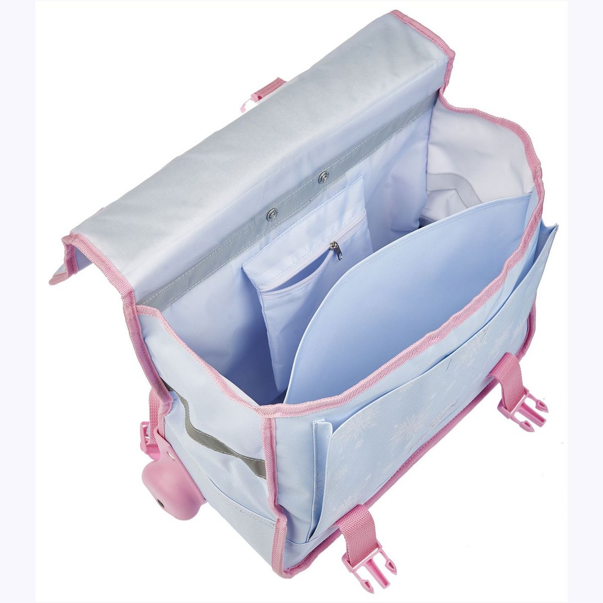 DISNEY Cartable à roulettes bleu La reine des Neiges