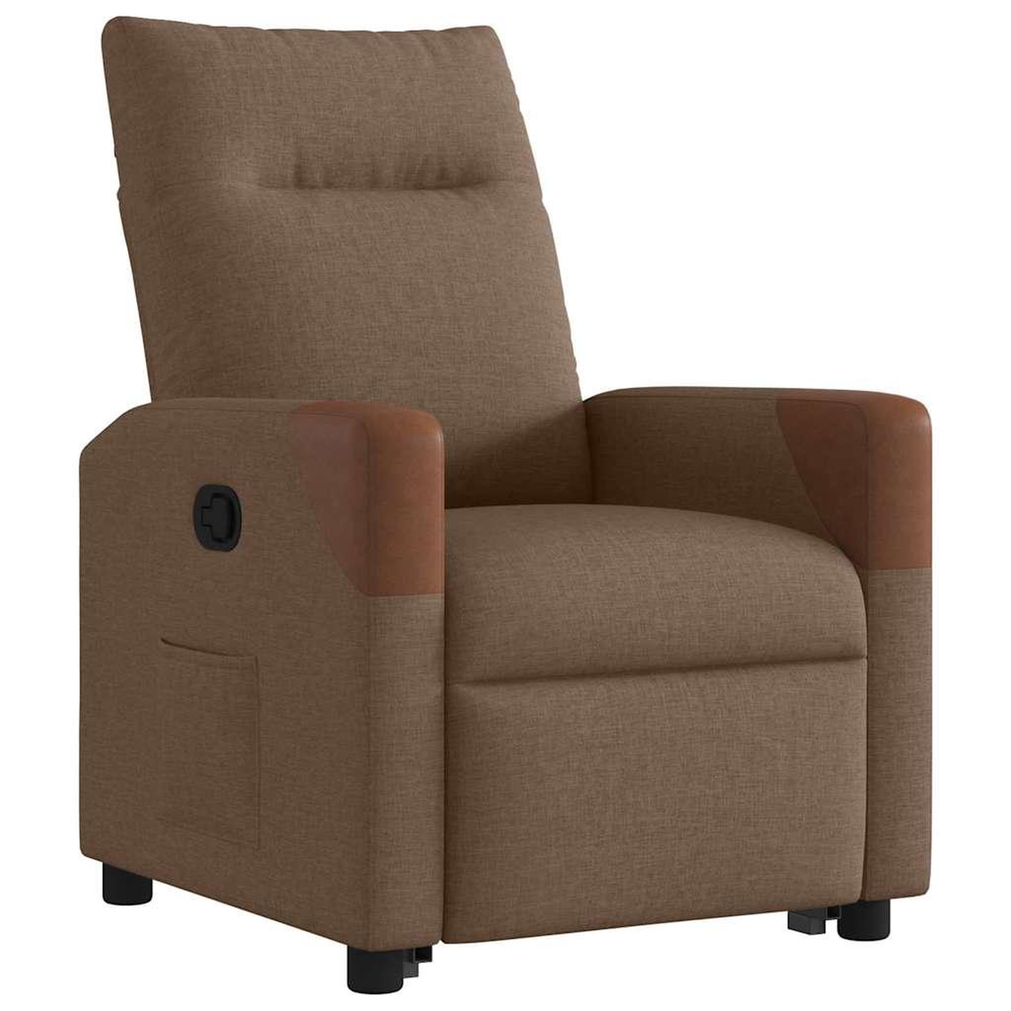 Voir la diapositive 4 : VIDAXL Fauteuil inclinable Marron Tissu