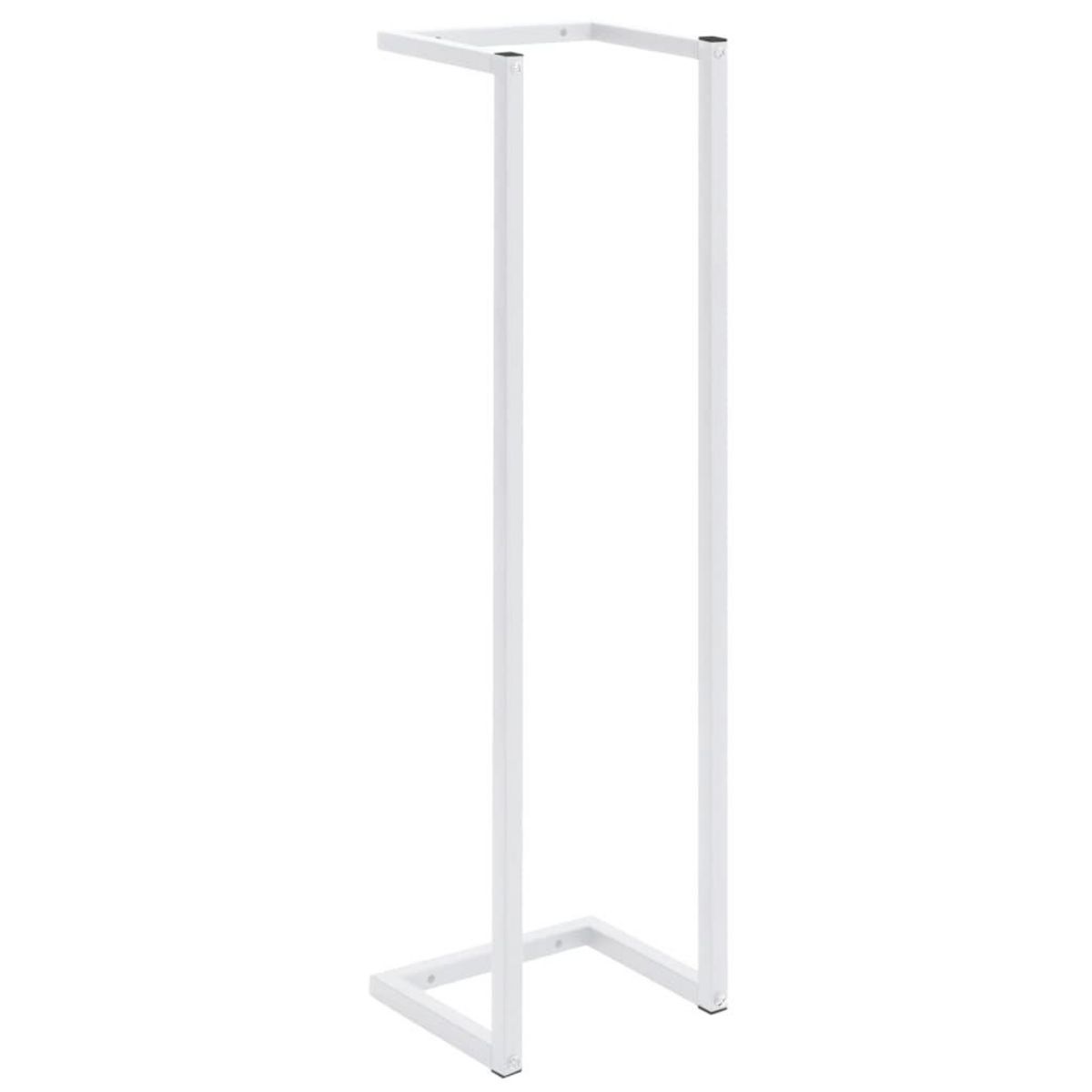 VIDAXL Porte-serviette Blanc 25x20x95 cm Acier