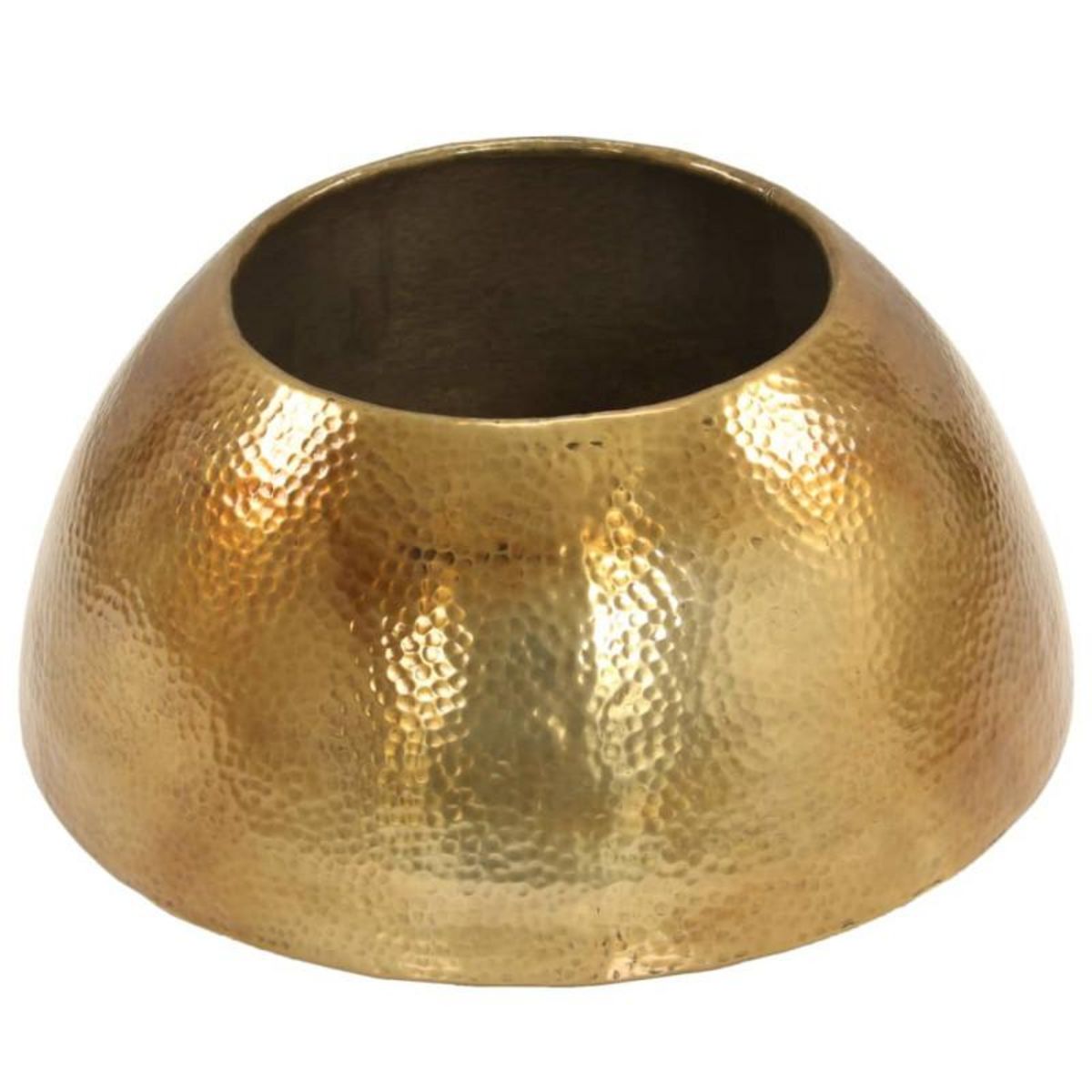 VIDAXL Table basse Aluminium martelé 70x30 cm Laiton