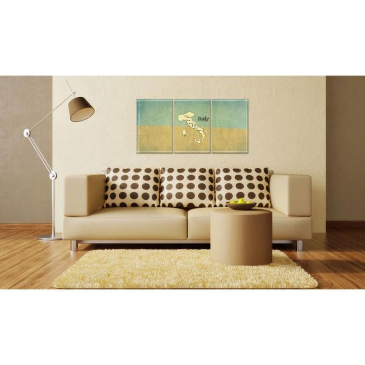 Paris Prix Tableau Imprimé  Carte : Italie