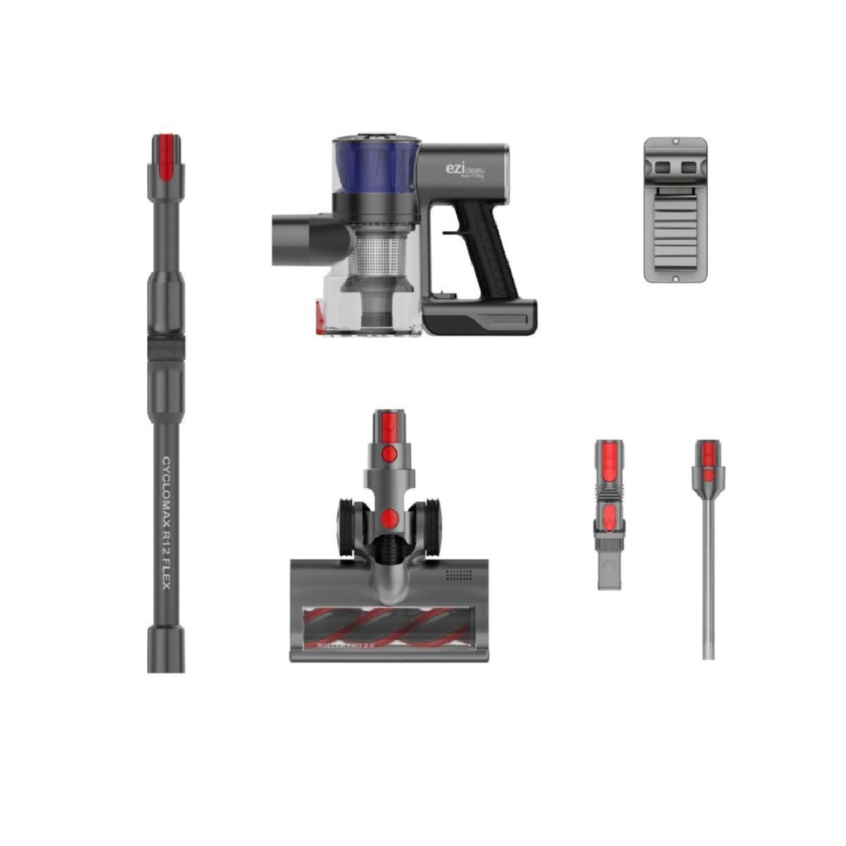 e.ziclean Aspirateur balai sans fil multifonction 22.2v - CYCLOMAXR12FLEX