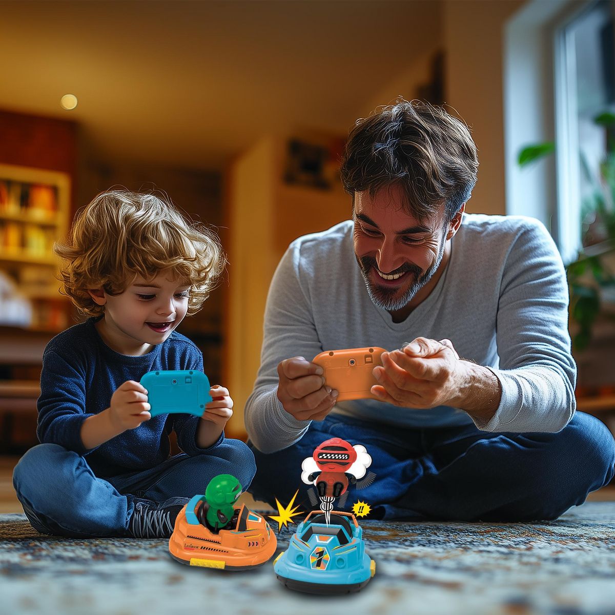 Lexibook CROSSLANDER BUMPERS SET – 2 voitures et 2 figurines amovibles