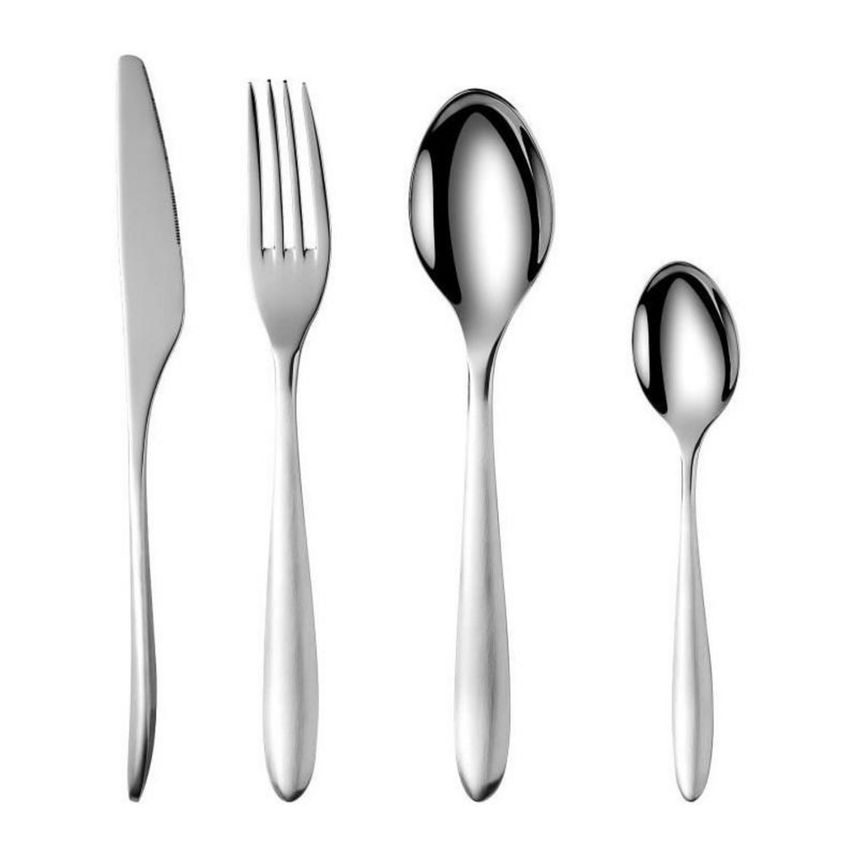 Arthur Martin Ménageres - ARTHUR MARTIN - AM0211 - 24 pieces - Acier inoxydable - Finition miroir poli