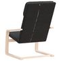 Voir la diapositive 6 : VIDAXL Chaise de relaxation Noir Tissu